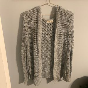 Gray/black cardigan
